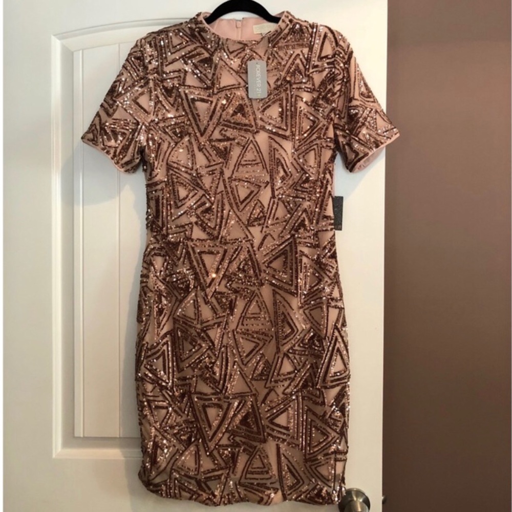 Gold Sequin Forever 21 Plus dress